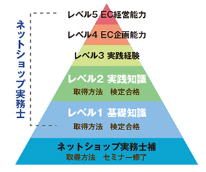 ネットショップ実務士のランク